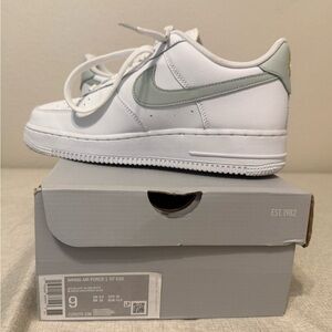 Nike WMNS Air Force 1 '07 White and Light Gray Sneakers. *Worn Once*
